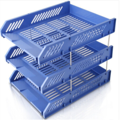 得力（deli）文件盤(pán)三層文件框資料框辦公桌面收納文件夾架 辦公用品 得力（deli）9209三層文件座